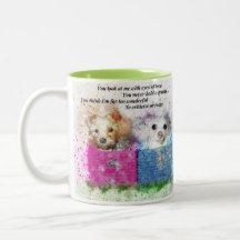 Canecas de Café com Cachorrinhos Fofos em Cestas R