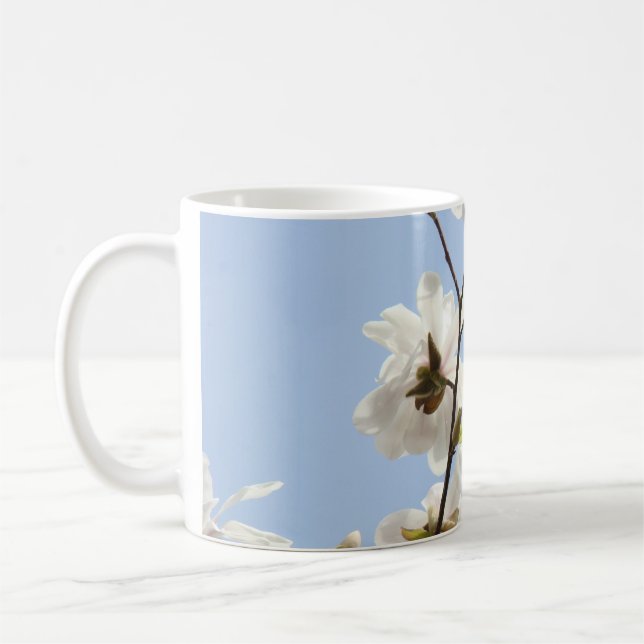 CANECAS DE CAFÉ COM FLORES DE MAGNÓLIA CANECAS DE  (Esquerda)