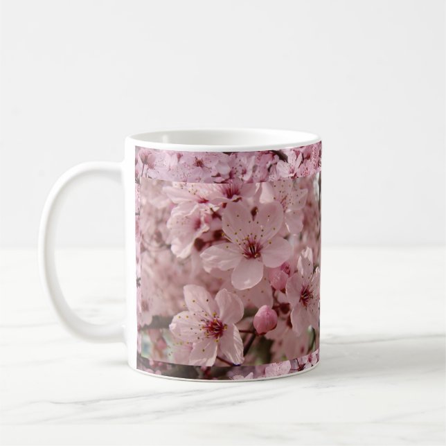 Canecas de café com FLORES ROSAS Canecas de viagem (Esquerda)
