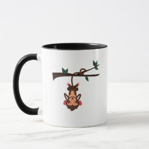 Canecas de Café com Padrão de Macaco Engraçado