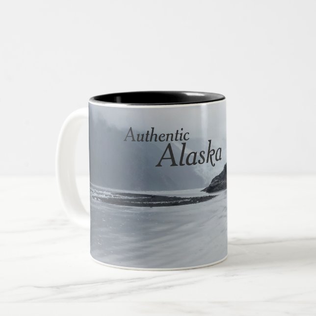 Canecas de café de Alaska - Alaska autêntico (Frente Esquerda)