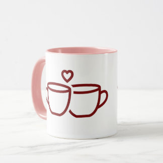 Canecas de Café de Amor Personalizadas Aqui Casal