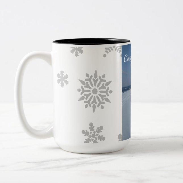 Canecas de Café de Inverno Nevado (Esquerda)