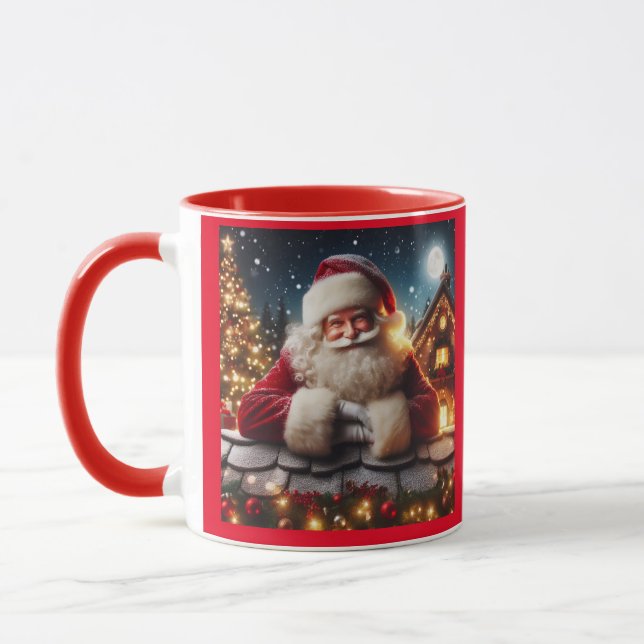 CANECAS DE CAFÉ DE NATAL DO PAPAI NOEL FOFAS (Esquerda)