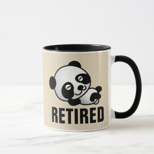 CANECAS DE CAFÉ DE URSO PANDA APOSENTADO APOSENTAD