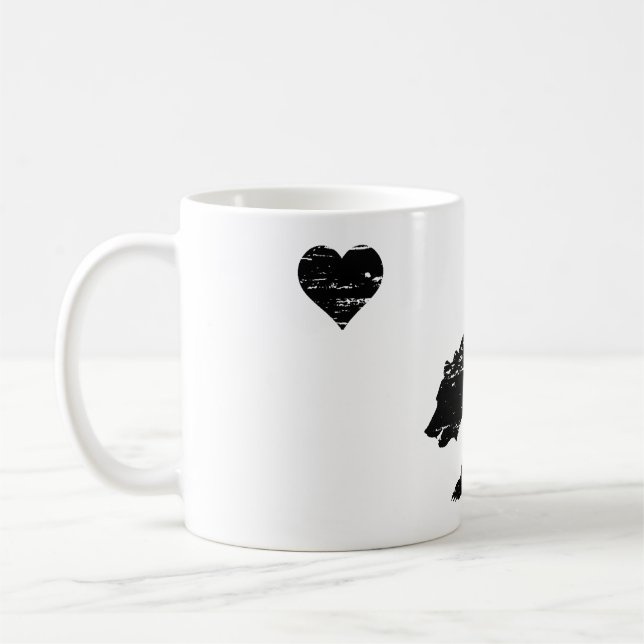 Canecas de café do amor de Califórnia (Esquerda)