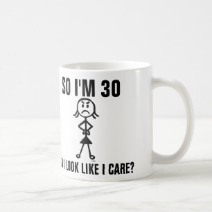 Canecas de café do aniversário de 30 anos,