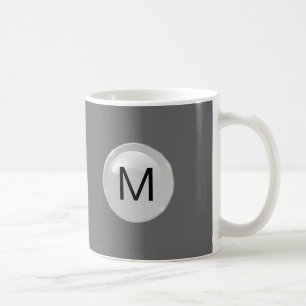 Canecas de café do monograma dos homens