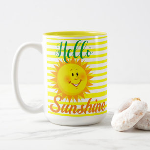 Canecas de Café e Chá, Olá Sunshine Faixas de Sol