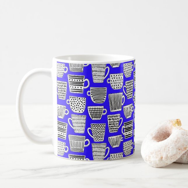 Canecas de Café em Estilo Escandinavo Desenhadas à (Com Donut)