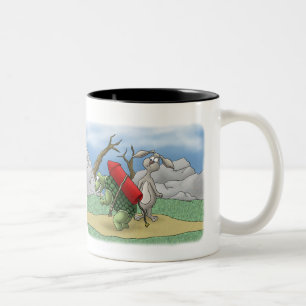 Canecas de café engraçadas: Trabalho mais esperto