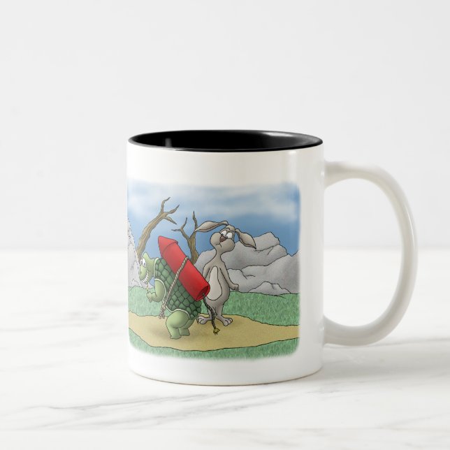 Canecas de café engraçadas: Trabalho mais esperto (Direita)