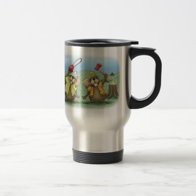 Canecas de café engraçadas: Trabalho mais esperto (Direita)
