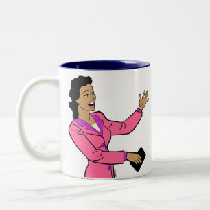 Canecas de café humor de liberdade condicional e v