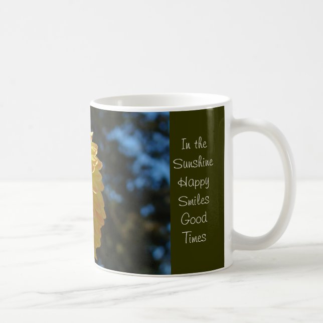 Canecas de Café no Sol Flores de Dália Laranja (Direita)