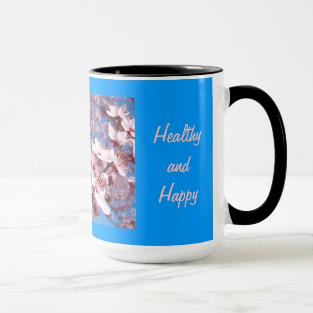 Canecas de Café para Mães Orgânicas Céu Azul Flore (Direita)