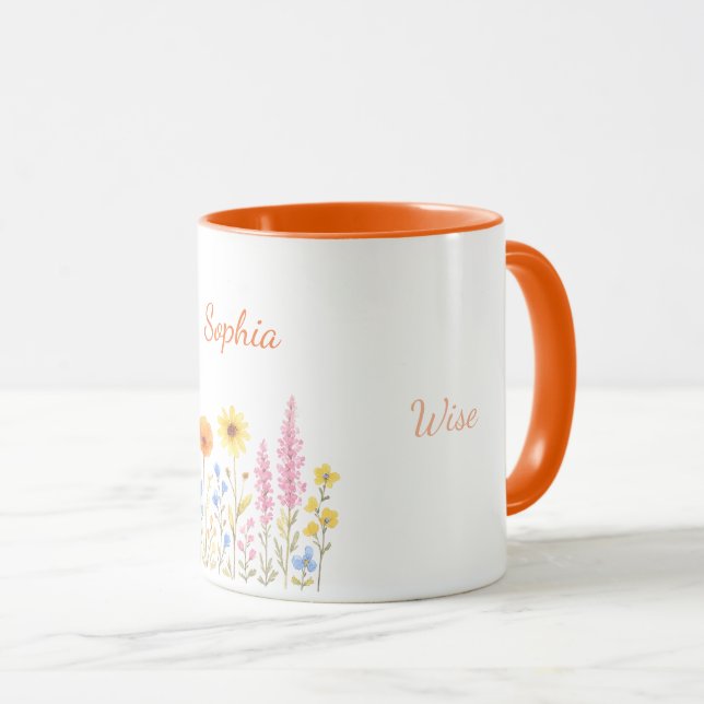 Canecas de Café Personalizadas, Caneca do Nome Sop (Frente Esquerda)