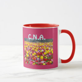 Canecas de Café Personalizadas CNA Tulipas Flores