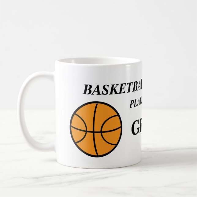 Canecas de café personalizadas de basquete (Esquerda)