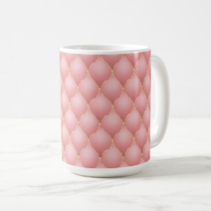 Canecas de Café Rose Gold Tufted