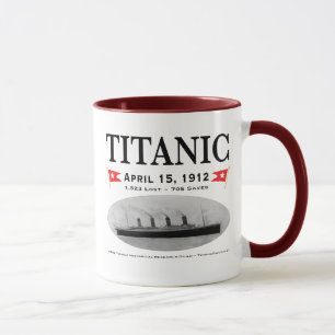 Canecas de café titânicas do navio do fantasma,