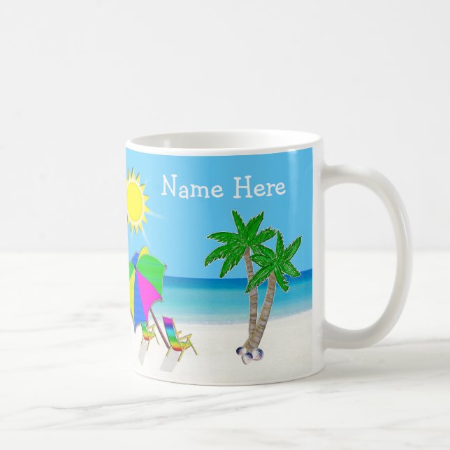 Canecas de café tropicais personalizadas, 2 caixas (Direita)