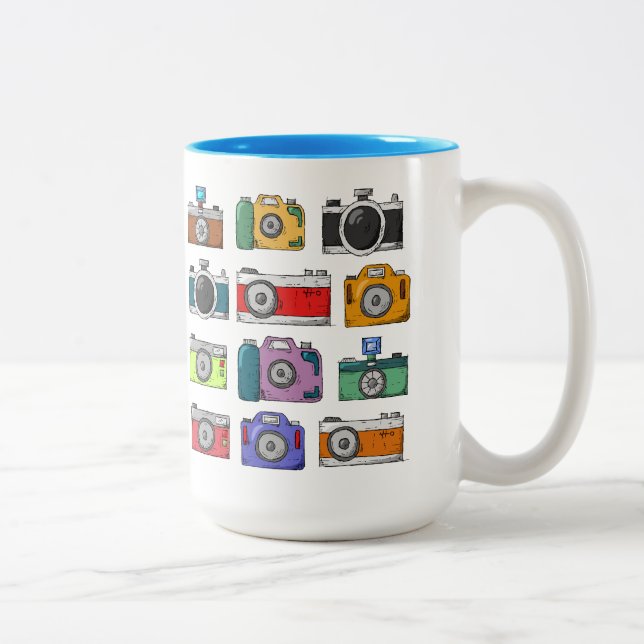 Canecas de câmeras ilustradas (Direita)