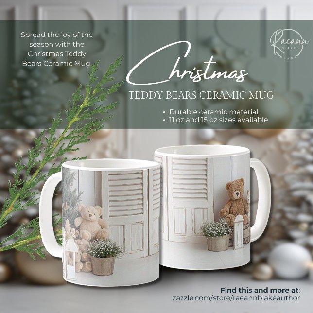 Canecas de Cerâmica Ursos de Natal (Criador carregado)