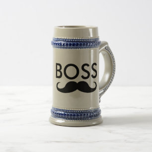 CANECAS DE CERVEJA de bigode BOSS e canecas de caf