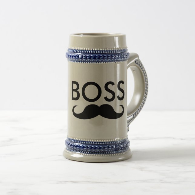 CANECAS DE CERVEJA de bigode BOSS e canecas de caf (Frente Esquerda)