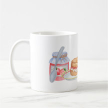 Canecas de creme britânicas do chá