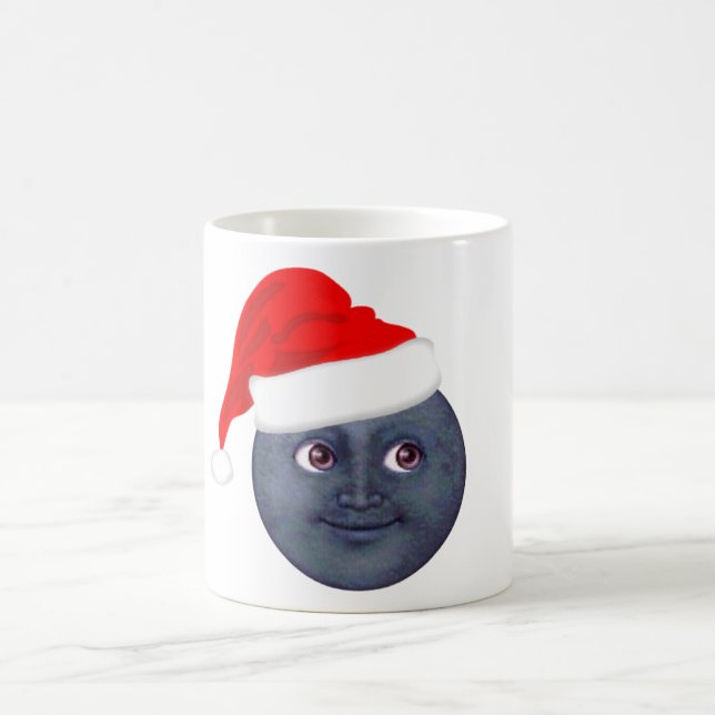 Canecas de Emoji da lua do Natal (Centro)