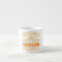 Canecas de Espresso Engraçadas Livros São Melhores