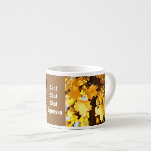 Canecas de espresso Shot Shot Shot personalizadas  (Frente Esquerda)