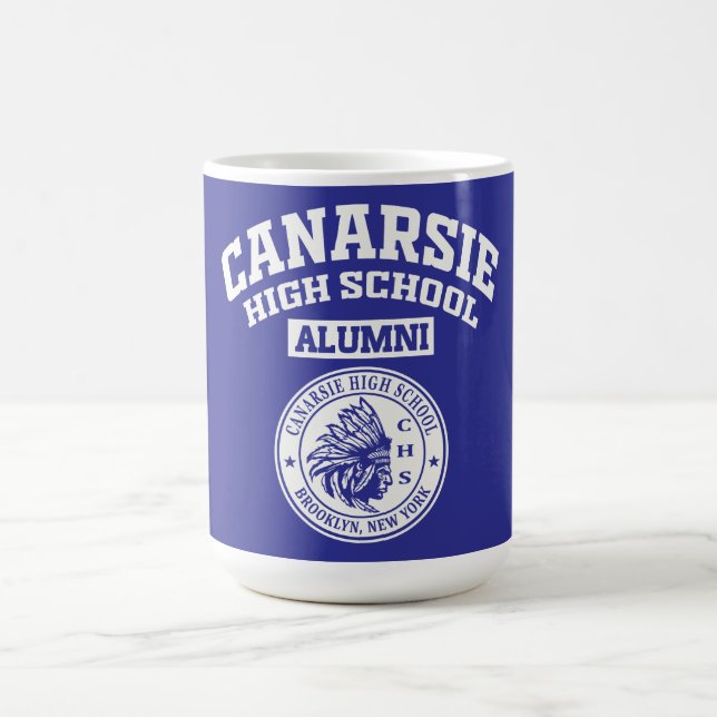 Canecas de ex-alunos da Canarsie High School NY (Centro)