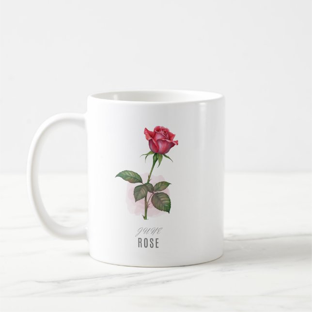 Canecas de Flor de Nascimento Violeta de Junho Aqu (Esquerda)