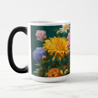 Canecas de flores de primavera