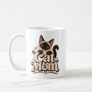 Canecas de Mãe de Gato Presente Engraçado Aman