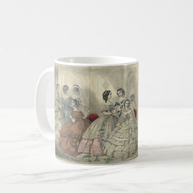 Canecas de Noivas & Damas de Honra Godey's 1860 (Frente Esquerda)