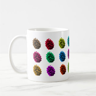 Canecas de Pinhas Coloridas