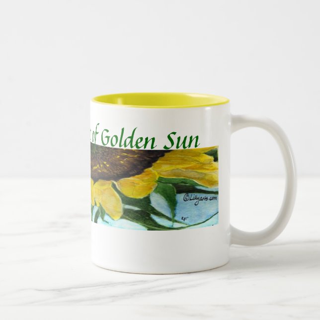 Canecas de pintura de girassol - Beber sol (Direita)