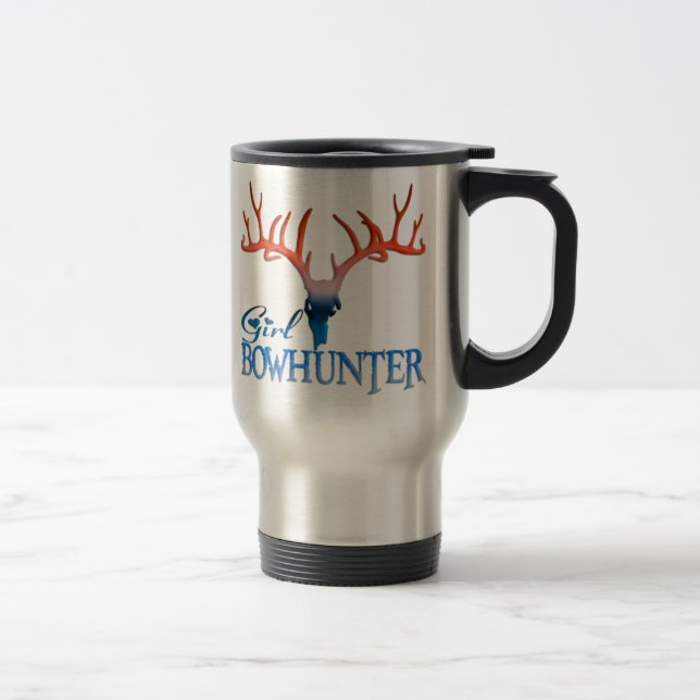 Canecas de viagem dos CERVOS da MENINA BOWHUNTER (Direita)