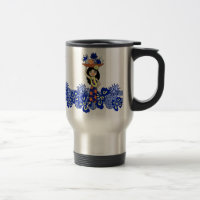 Canecas de viagem tropicais de Luau do abacaxi