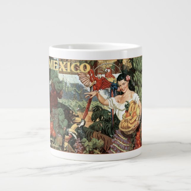 Canecas de viagens vintage do México (Frente)