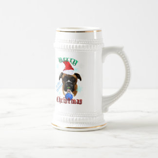 Canecas do cão do pugilista do Maravilhoso-Natal