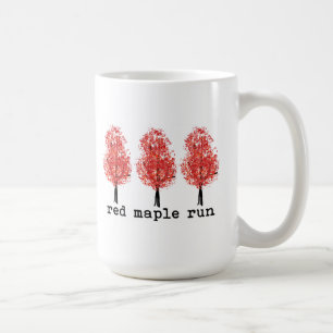 Canecas do funcionamento do bordo vermelho