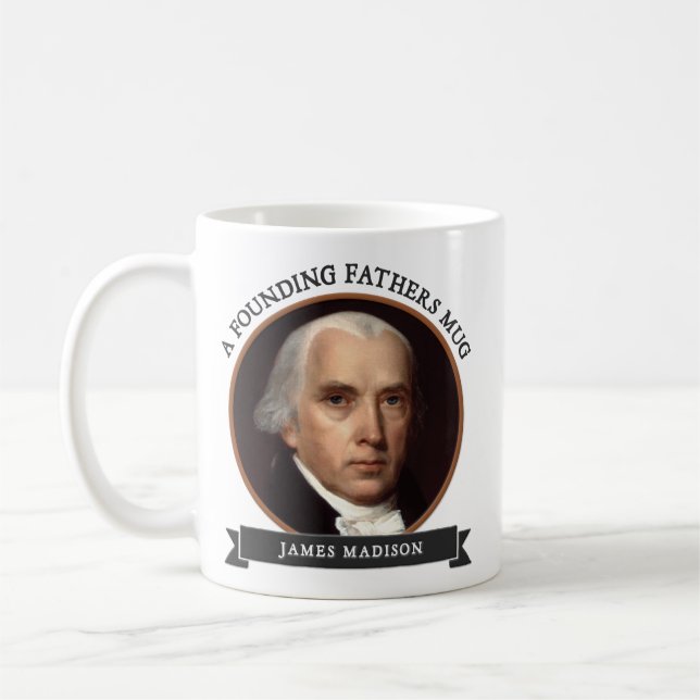 Canecas dos fundadores: James Madison (Esquerda)