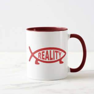 Canecas dos peixes de Darwin da realidade