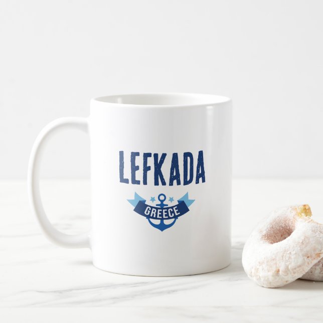 Canecas e chávenas de Lefkada Grécia (Com Donut)