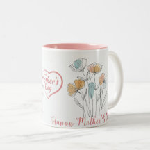 Canecas e Xícaras do Dia das Mães Feliz